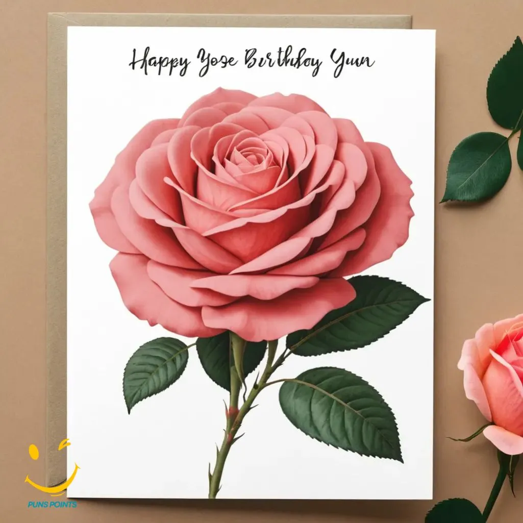 Flower Birthday Card Puns