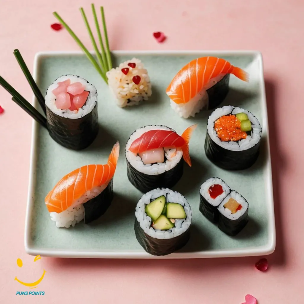 romantic sushi love