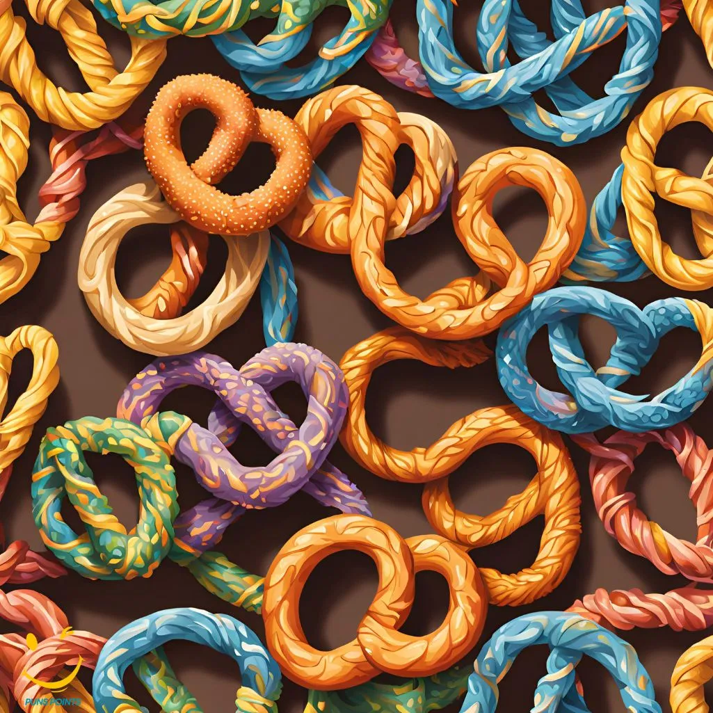 tangled like pretzels