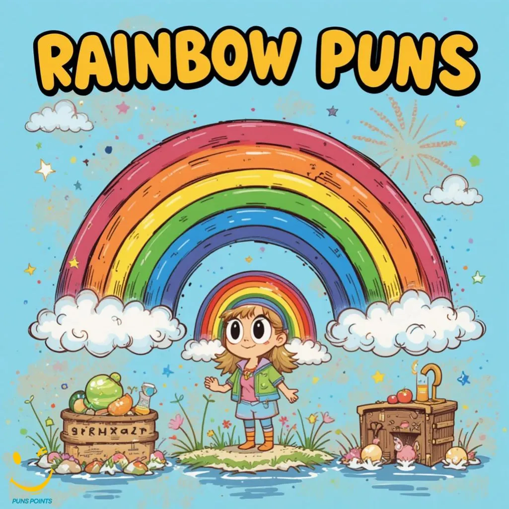 Colorful Comedic Delights Rainbow Puns