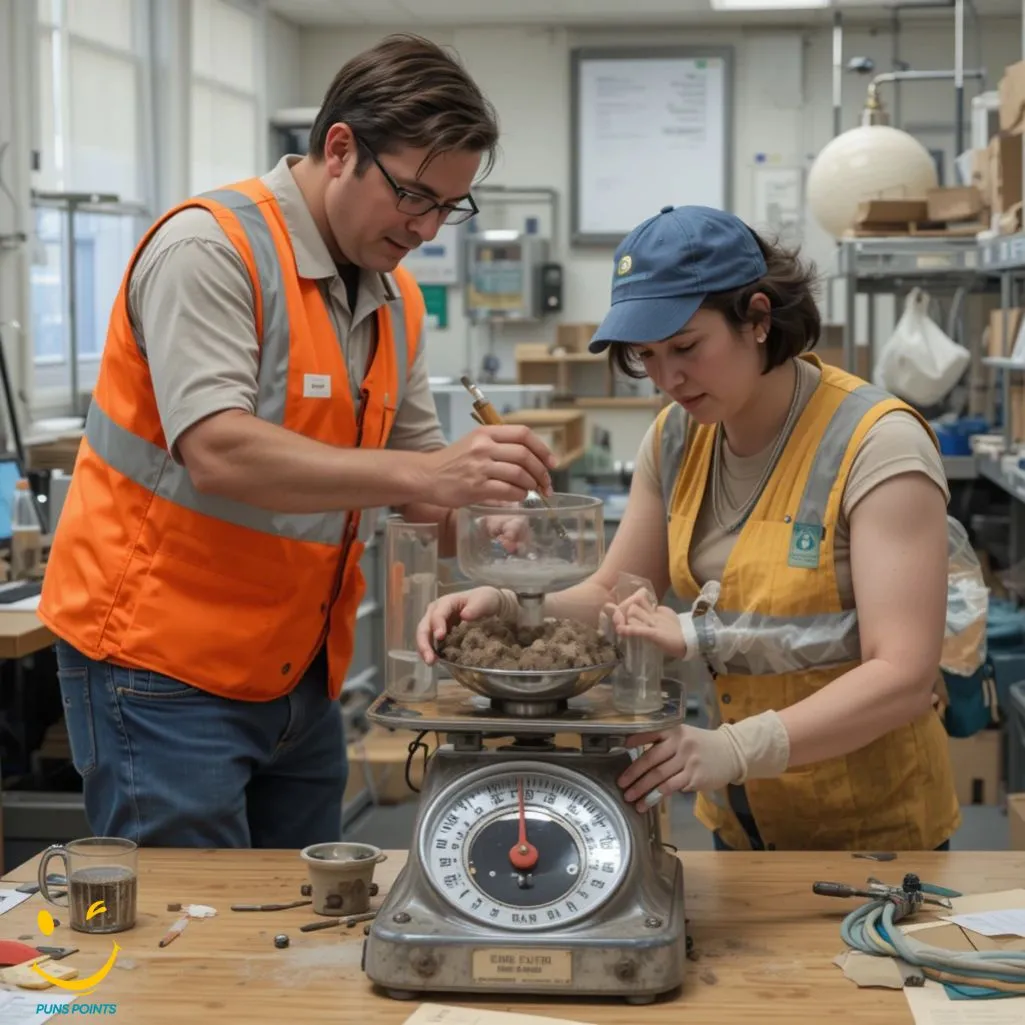 Geologists Weighing