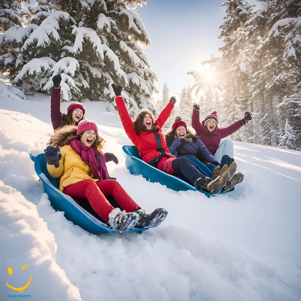 Sledding Is Snow Fun