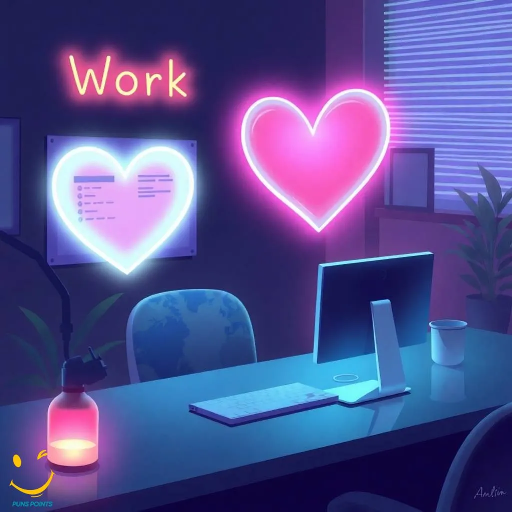 Work And Office Heart Puns